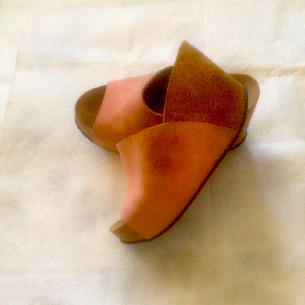 PLAKTON 4” Wedge Leather Sandal